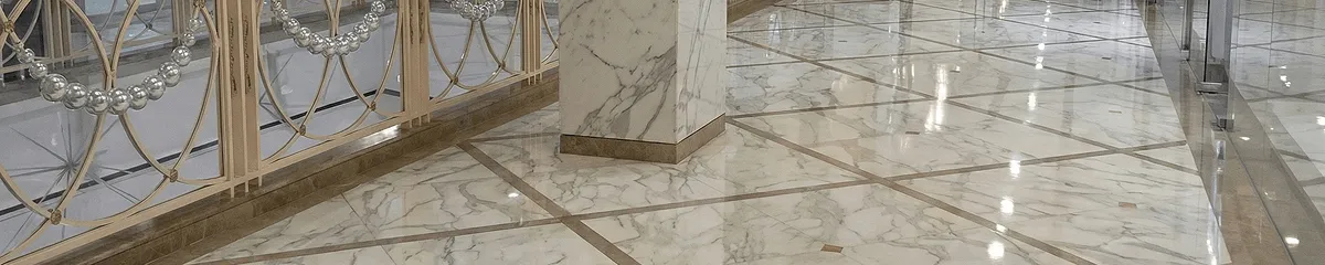 Beautiful marble floor professionally installed in Pasadena, CA